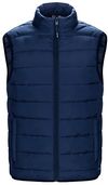 Am image of a Custom CX2 Chill Mens Puffy Vest in Navy!