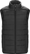 Am image of a Custom CX2 Chill Ladies Puffy Vest in Black!