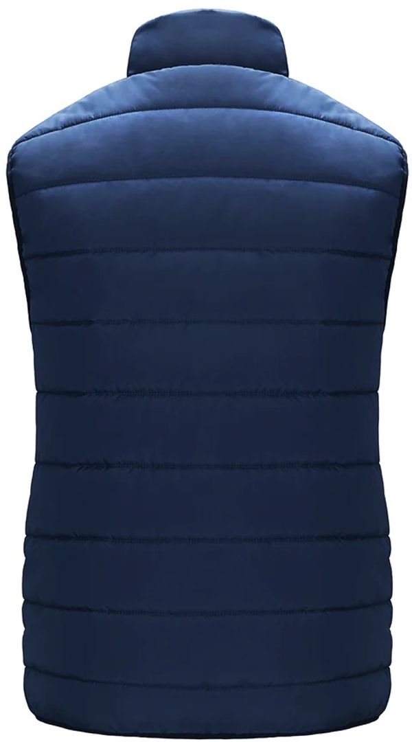Am image of a Custom CX2 Chill Ladies Puffy Vest in Navy!