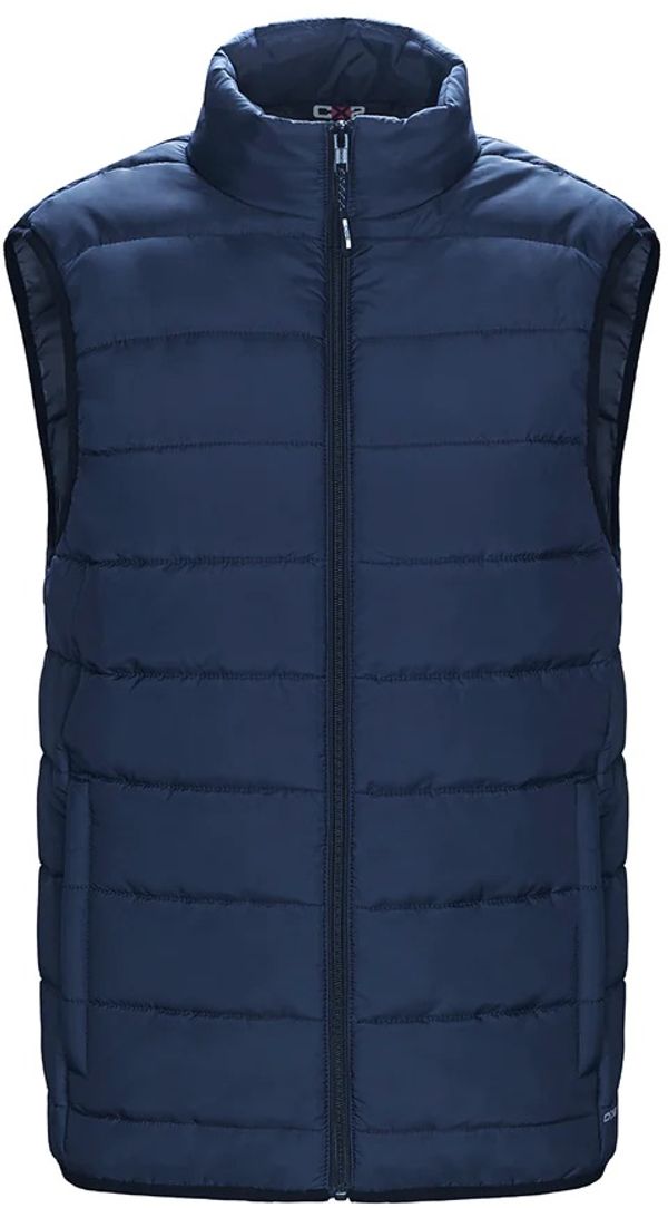 Am image of a Custom CX2 Chill Ladies Puffy Vest in Navy!