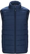 Am image of a Custom CX2 Chill Ladies Puffy Vest in Navy!
