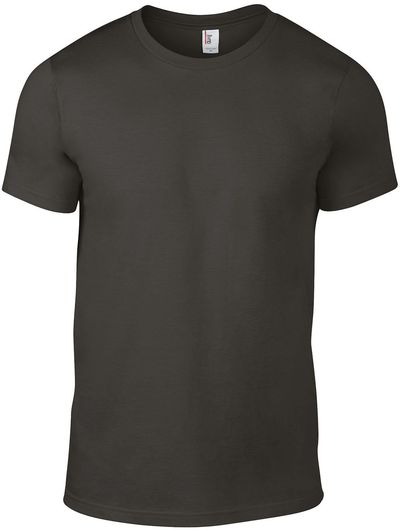 Am image of a Custom Gildan Softstyle Lightweight TShirt in Smoke!