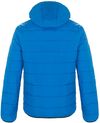 Am image of a Custom CX2 Glacial Mens Puffy Jacket with Detachable Hood in Blue!