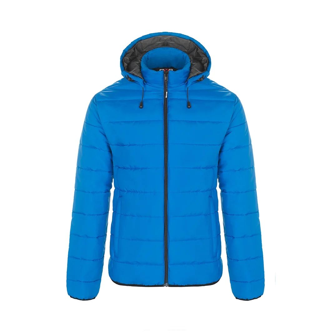 CX2 Glacial Ladies Puffy Jacket with Detachable Hood in Blue