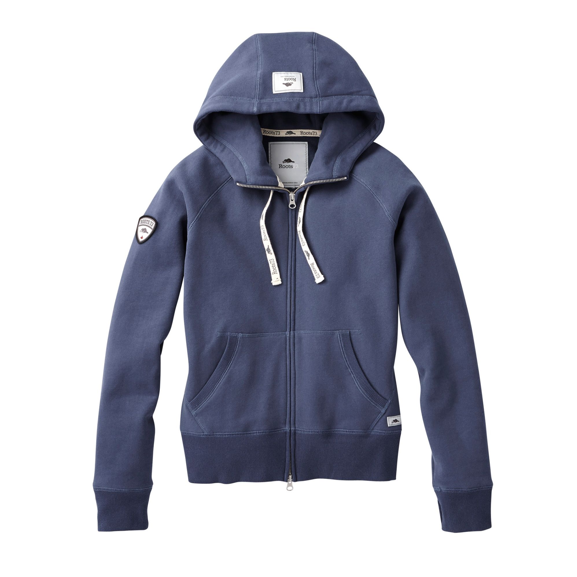 Roots73 Womens Riverside Hoody in Indigo Blue