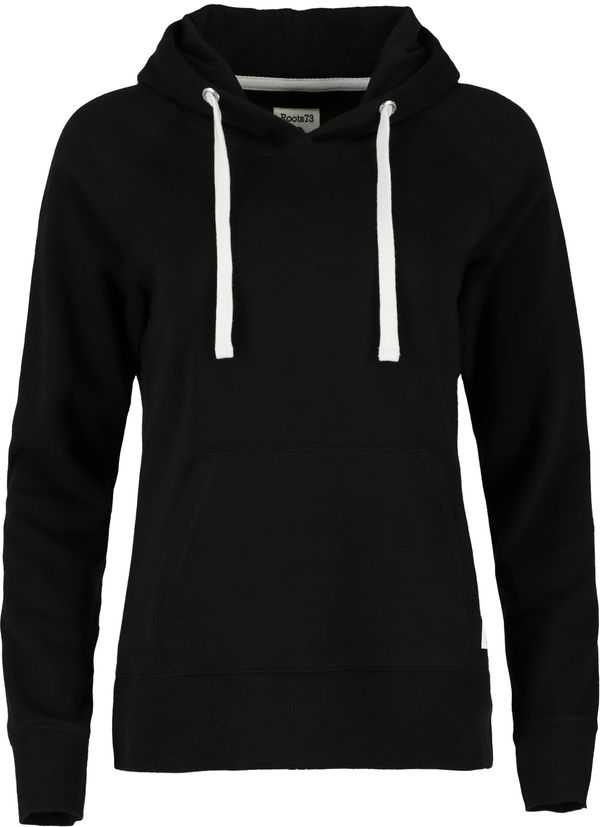 Am image of a Custom Roots73 Womens Maple Grove Hoody in Black!