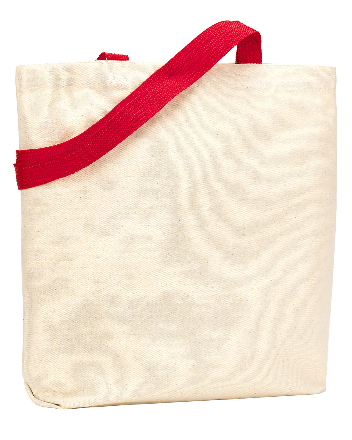 Liberty Bags Jennifer Recycled Cotton Canvas Tote in Natural/Red