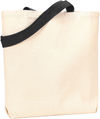 Am image of a Custom Liberty Bags Jennifer Recycled Cotton Canvas Tote in Natural/Black!