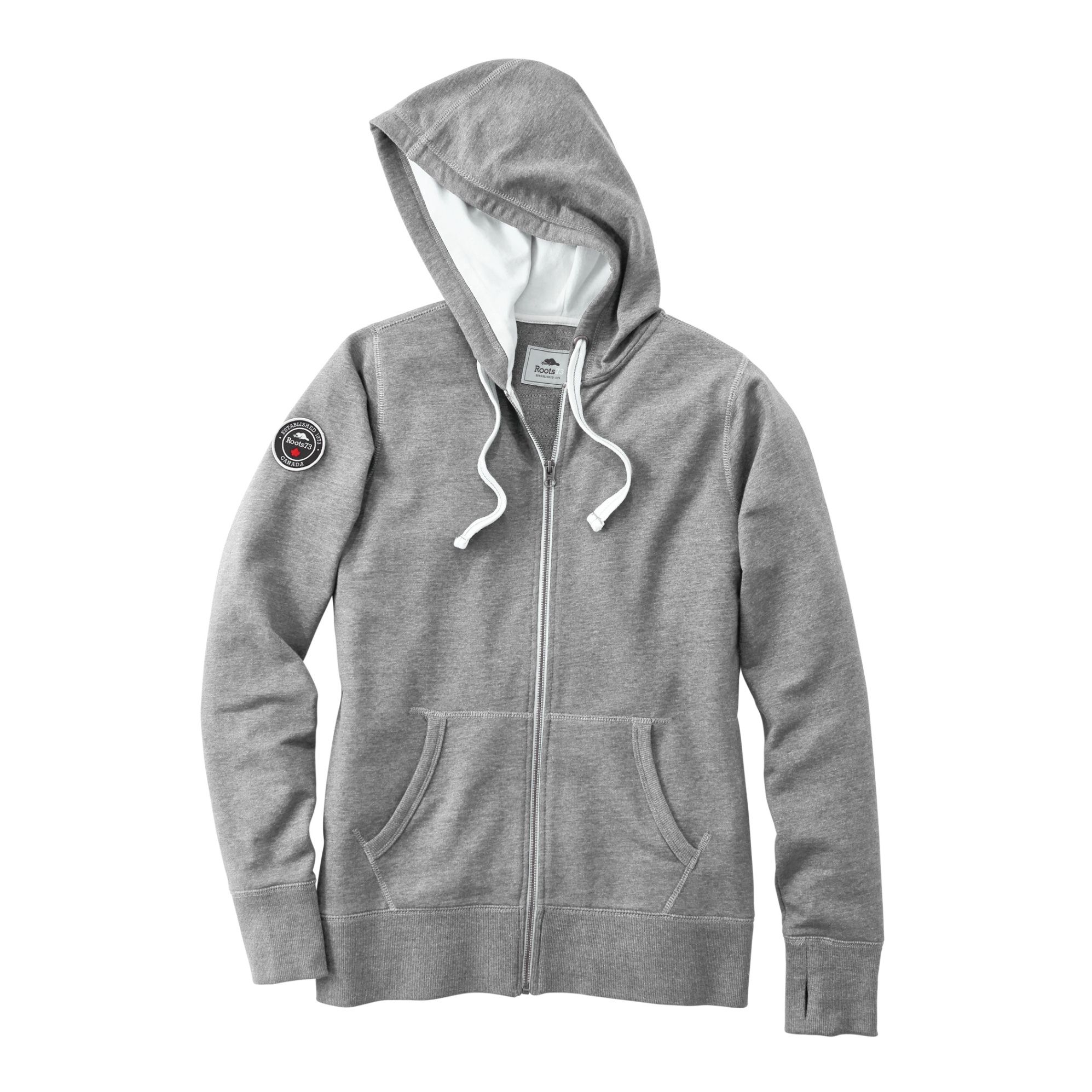 Roots73 Womens Sandy Lake Hoody in Grey Mix