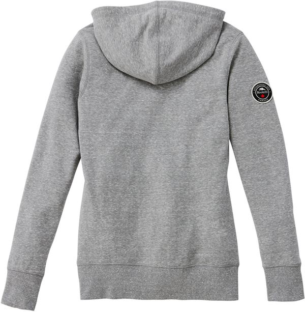 Am image of a Custom Roots73 Womens Sandy Lake Hoody in Grey Mix!