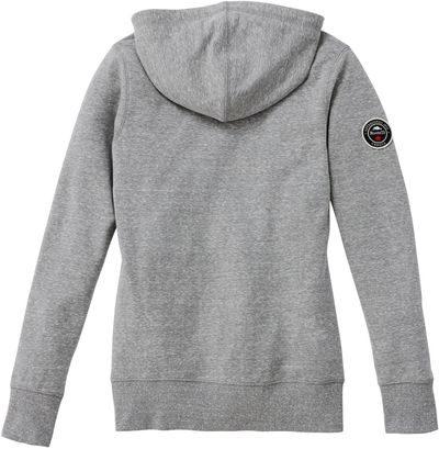 Am image of a Custom Roots73 Womens Sandy Lake Hoody in Grey Mix!
