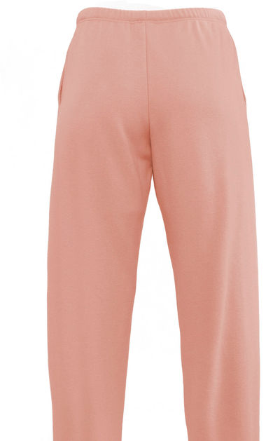 Am image of a Custom Next Level Apparel Ladies Laguna Sueded Sweatpant in Desert Pink!