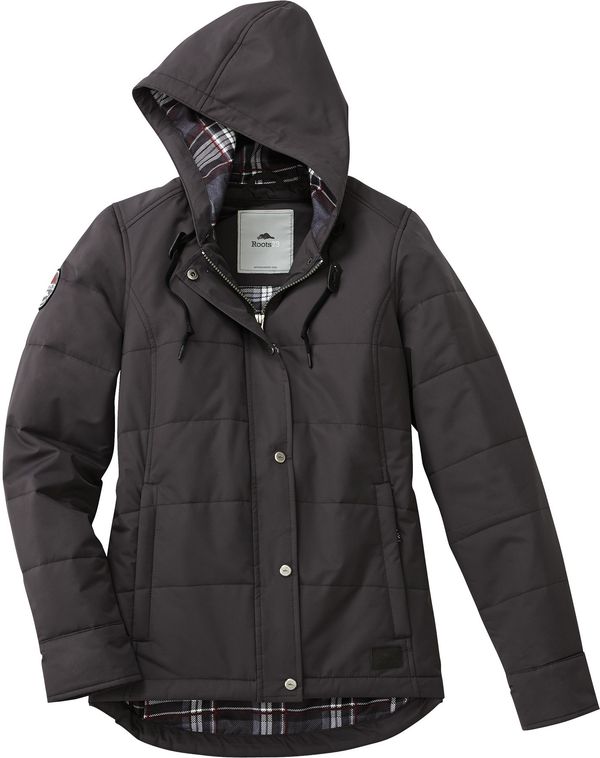 Am image of a Custom Roots73 Womens Gravenhurst Jacket in Grey Smoke!