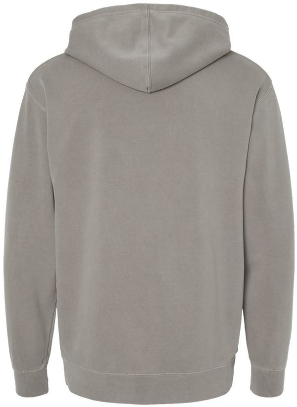 Am image of a Custom Independent Trading Co Pigment Dyed Hooded Sweatshirt in Pigment Cement!