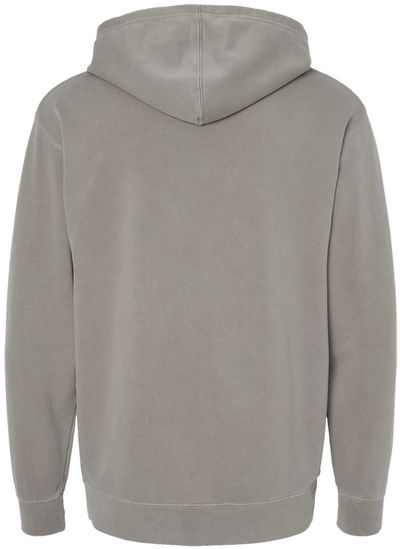 Am image of a Custom Independent Trading Co Pigment Dyed Hooded Sweatshirt in Pigment Cement!