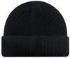 Am image of a Custom AJM Acrylic Mesh Rib Knit Cuff Toque in Black!
