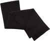 Am image of a Custom AJM Chunky Rib Knit Acrylic Scarf in Black!