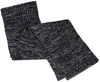 Am image of a Custom AJM Chunky Rib Knit Acrylic Scarf in Black/Dark Grey!