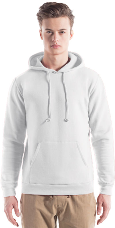 Am image of a Custom Jerico Hooded Sweatshirt in White!