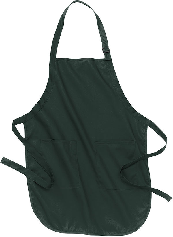 Am image of a Custom Port Authority Full Length Apron with Pockets in Hunter!