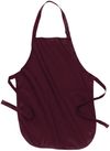 Am image of a Custom Port Authority Full Length Apron with Pockets in Maroon!