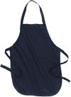 Am image of a Custom Port Authority Full Length Apron with Pockets in Navy!