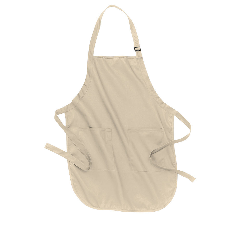 Port Authority Full Length Apron with Pockets in Stone