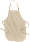 Am image of a Custom Port Authority Full Length Apron with Pockets in Stone!