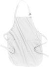 Am image of a Custom Port Authority Full Length Apron with Pockets in White!