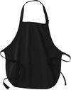 Am image of a Custom Port Authority Medium Length Apron with Pouch Pockets in Black!