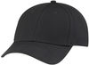 Am image of a Custom AJM Deluxe Performance Polyester Fused Mesh Cap in Black!