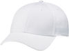 Am image of a Custom AJM Deluxe Performance Polyester Fused Mesh Cap in White!