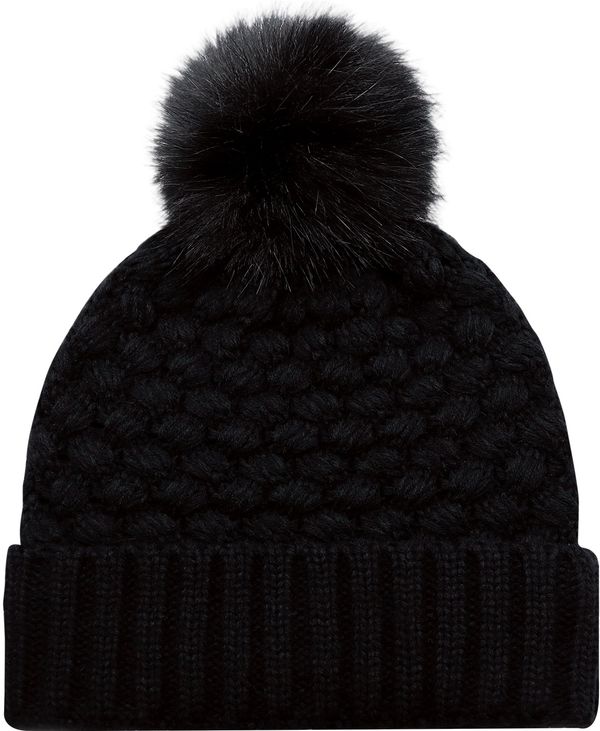 An image of a Custom Acrylic Cuff Toque Faux Fur in Black/Black!