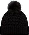 An image of a Custom Acrylic Cuff Toque Faux Fur in Black/Black!
