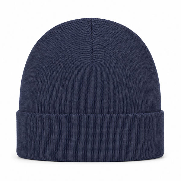 An image of a Custom Acrylic Cuff Toque Rib knit in Navy!