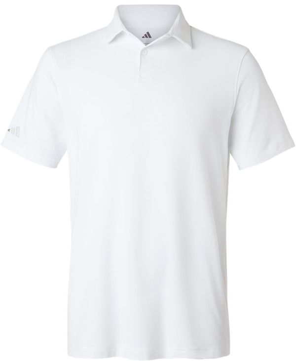 Am image of a Custom Adidas Blend Polo in White!