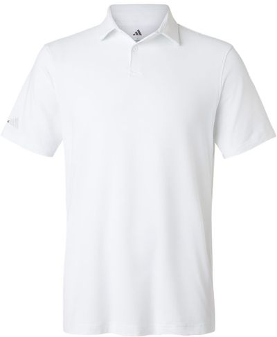 Am image of a Custom Adidas Blend Polo in White!