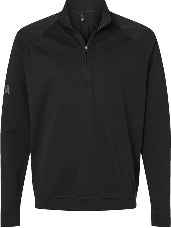 Am image of a Custom Adidas Club Quarter Zip Pullover in Black!