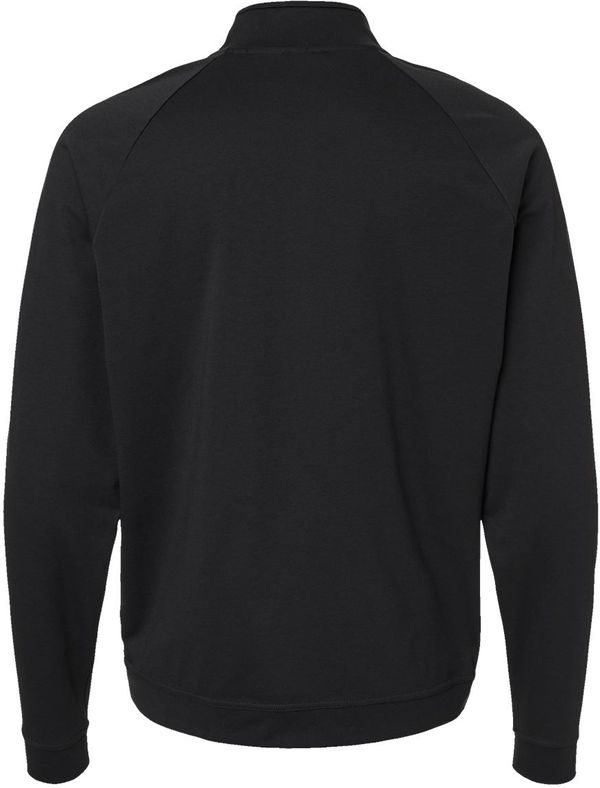 Am image of a Custom Adidas Club Quarter Zip Pullover in Black!