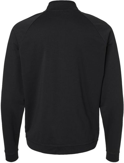 Am image of a Custom Adidas Club Quarter Zip Pullover in Black!