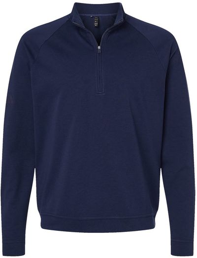 Am image of a Custom Adidas Club Quarter Zip Pullover in Collegiate Navy!