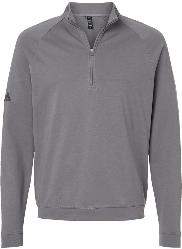 Am image of a Custom Adidas Club Quarter Zip Pullover in Grey Three!