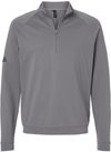 Am image of a Custom Adidas Club Quarter Zip Pullover in Grey Three!