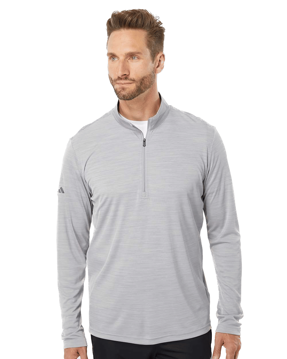 Adidas Lightweight Melange Quarter Zip Pullover