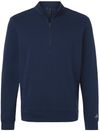 An image of a Custom Adidas Mens Elevated Fleece QuarterZip Pullover in Collegiate Navy!