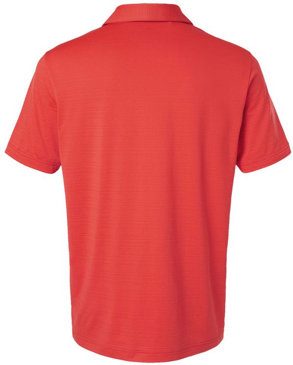 An image of a Custom Adidas Mens Textured Stripe Polo in Bright Red!