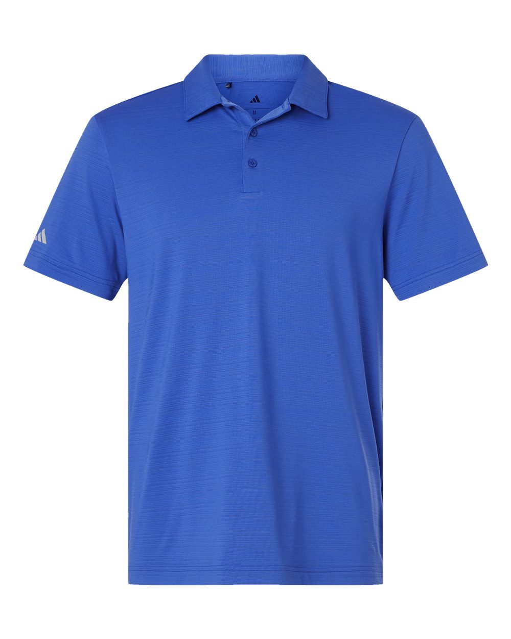 Adidas Mens Textured Stripe Polo in Bright Royal