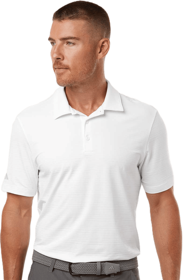 An image of a Custom Adidas Mens Textured Stripe Polo!