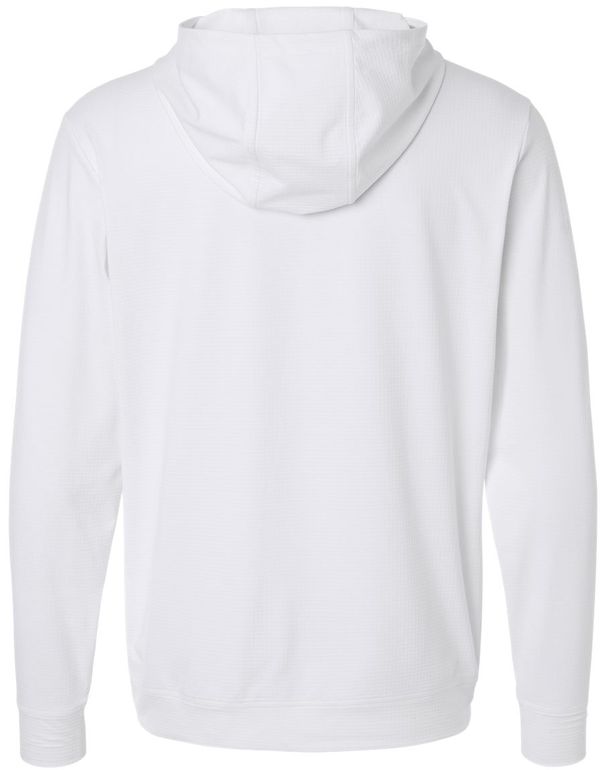 An image of a Custom Adidas Mens Ultimate365 Elevated Hoodie in White!