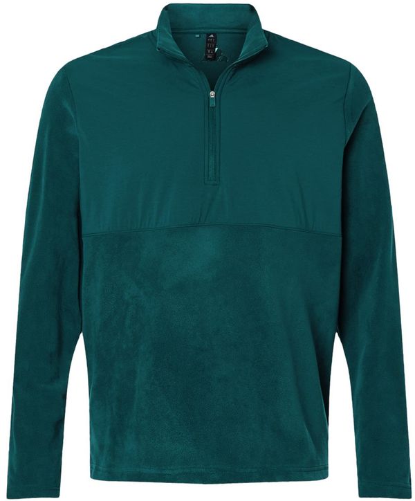 Am image of a Custom Adidas Mens Ultimate Cozy Quarter Zip Pullover in Aurora Ivy!